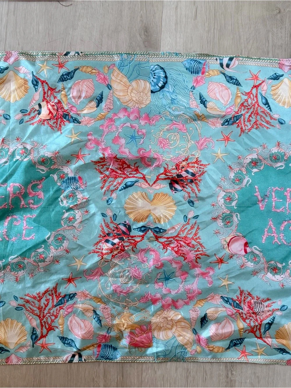 Mermaid satin scarf